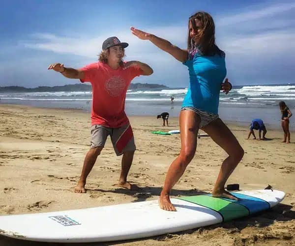 learn how to surf guiones beach