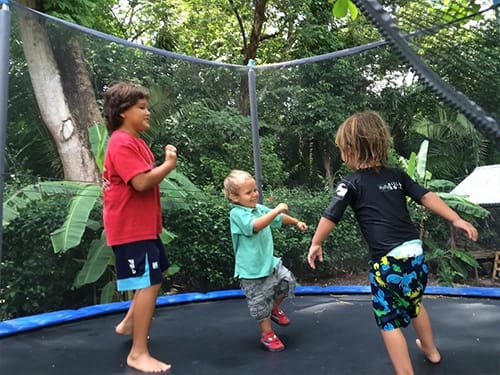 Trampoline for Kids aloha surf nosara rentals