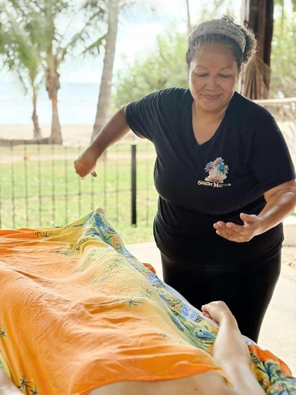 women retreat massage